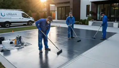 Professional concrete staining on a Mesa AZ patio with durable UV-resistant desert finish