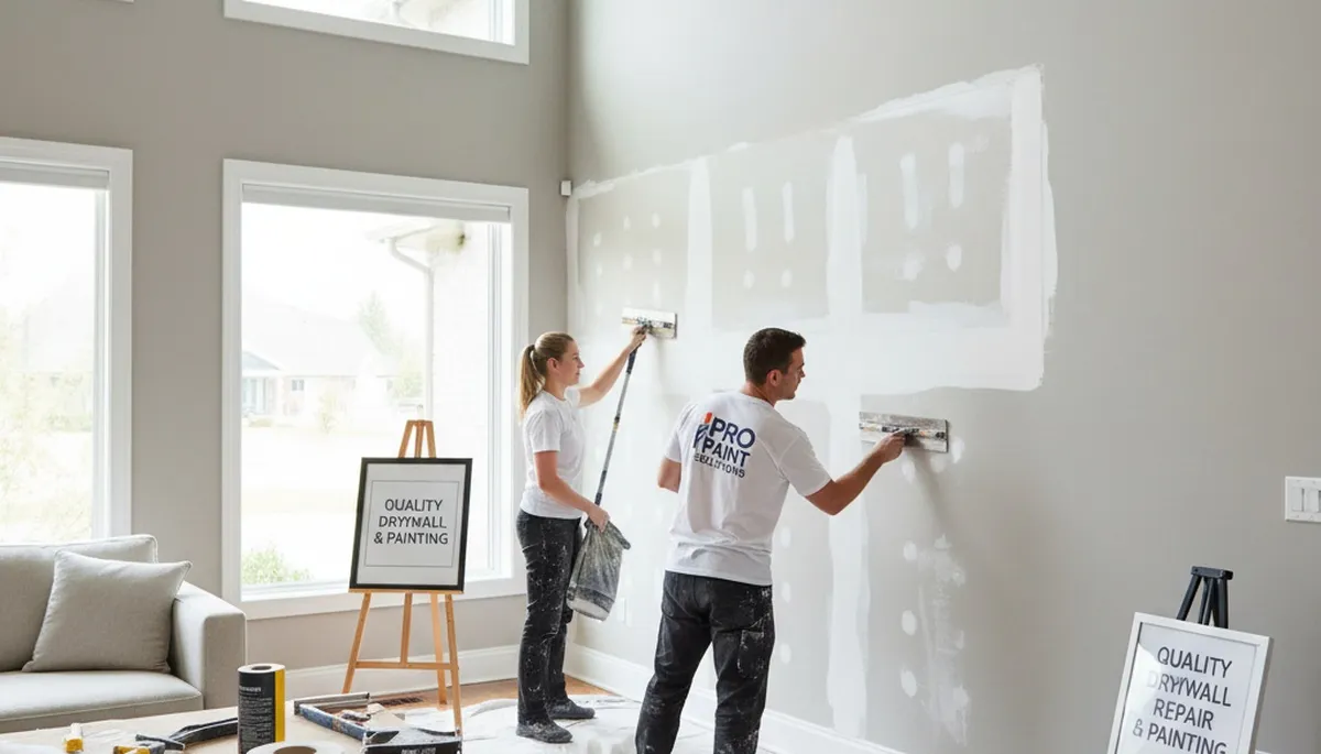 Professional drywall repair and wall painting in Mesa, AZ home by expert local painters