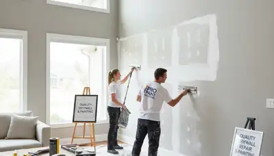 Professional drywall repair and wall painting in Mesa, AZ home by expert local painters