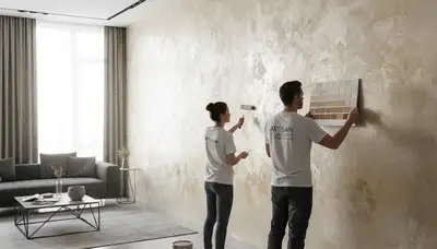 Professional faux painting and decorative wall finishes by expert painters in Mesa, AZ home interior