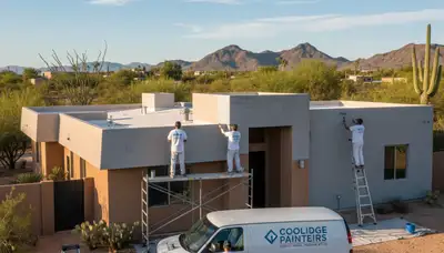 House painting service in Mesa, AZ by paintermesaaz.com for residential exterior painting
