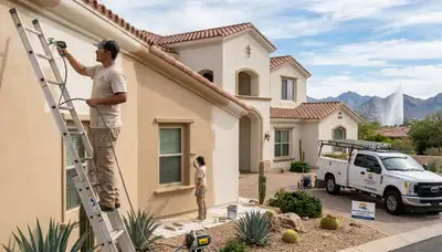 Professional house painting service in Mesa, AZ by paintermesaaz.com exterior painters
