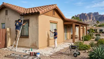 Professional house painters providing exterior painting services in Mesa, AZ homes