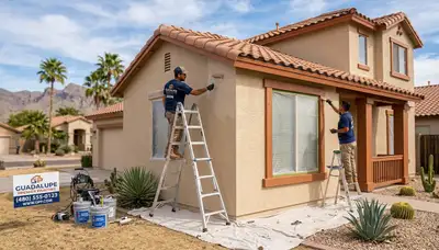 Professional house painters in Mesa AZ providing expert residential exterior painting services