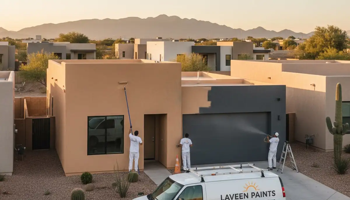 House painter in Mesa, AZ providing professional residential painting services