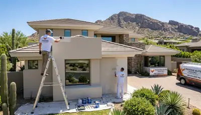 Professional house painters in Mesa AZ providing quality residential exterior painting services