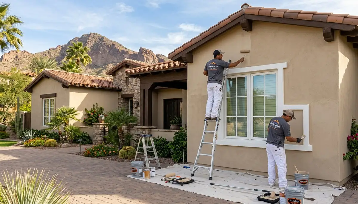 Professional house painters providing exterior home painting services in Mesa, AZ