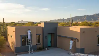 Mesa, AZ house painter providing professional interior and exterior painting services