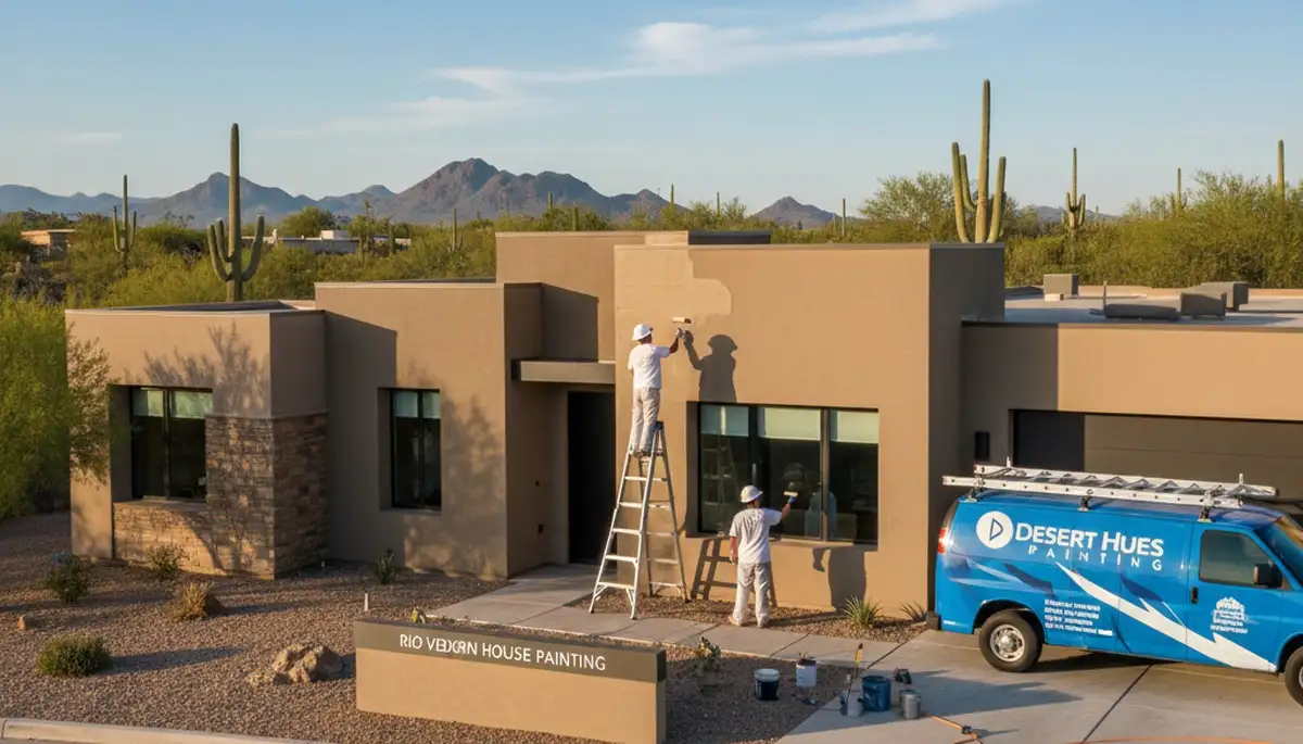 Mesa, AZ house painting service by paintermesaaz.com for residential exterior and interior painting