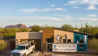 Mesa, AZ house painting service team from Painter Mesa AZ on an area service page