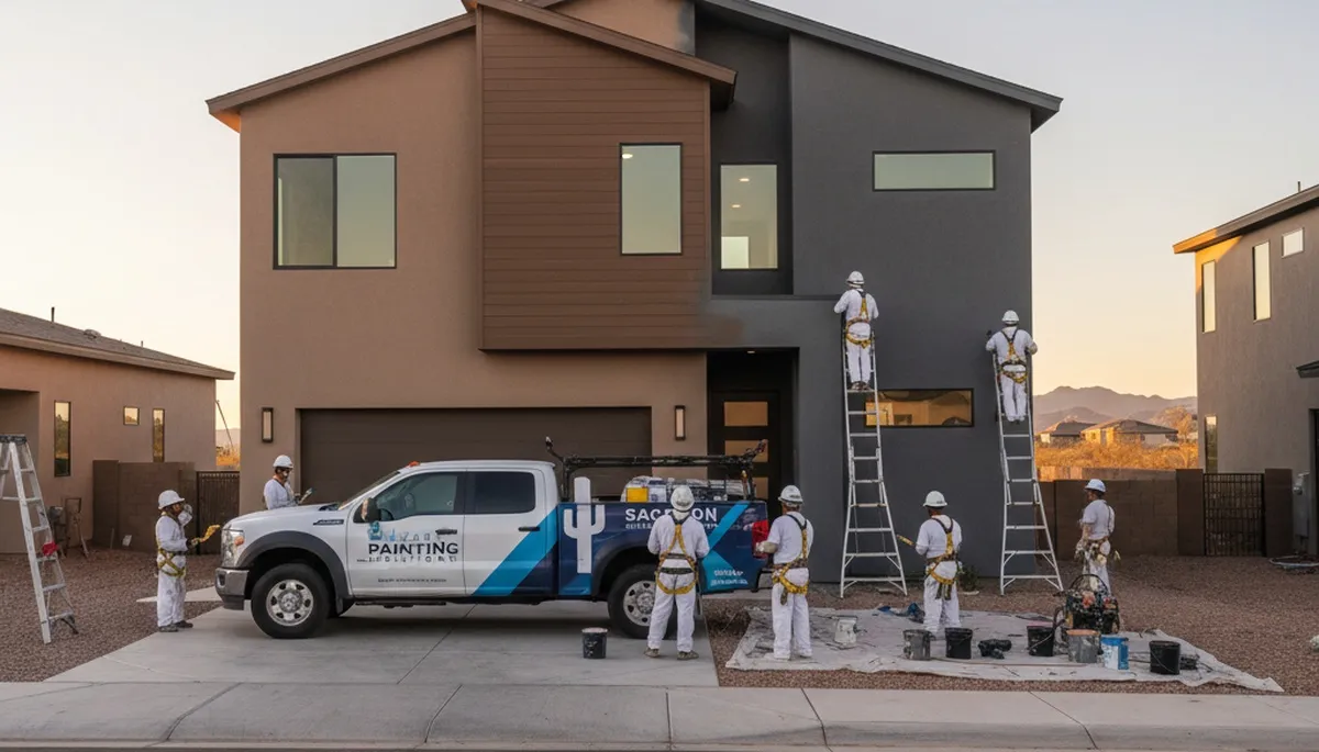 Mesa, AZ house painting contractor providing professional interior and exterior painting services