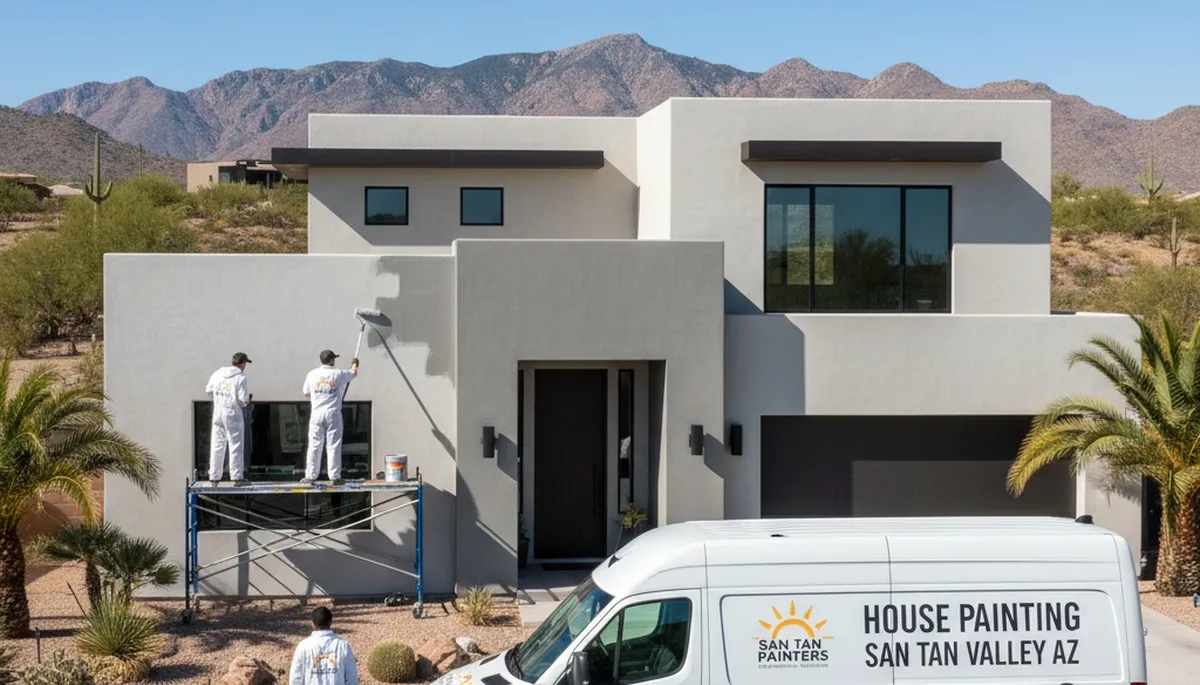 House painting service in Mesa, AZ by PainterMesaAZ for interior and exterior home painting