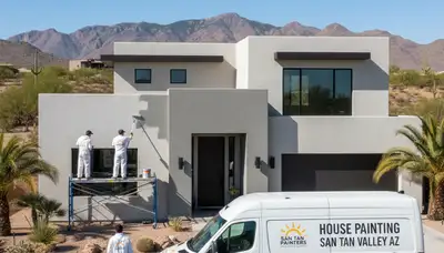 House painting service in Mesa, AZ by PainterMesaAZ for interior and exterior home painting