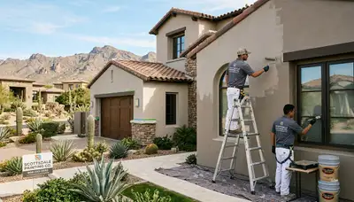 Professional house painters in Mesa AZ providing exterior and interior home painting services