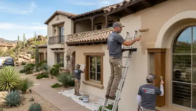 Professional house painters in Mesa AZ providing expert residential exterior painting services