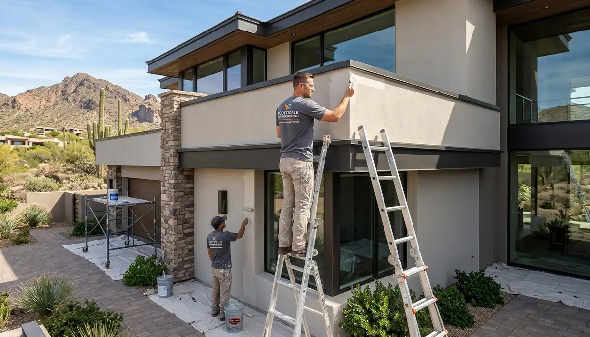 Professional house painters in Mesa AZ providing expert residential exterior painting services