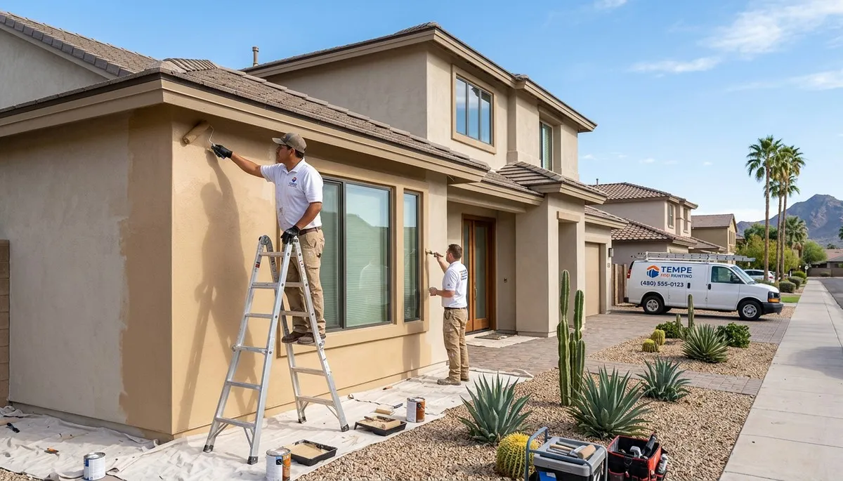 Professional house painters providing residential exterior painting in Mesa, AZ