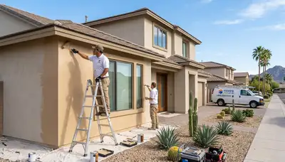 Professional house painters providing residential exterior painting in Mesa, AZ