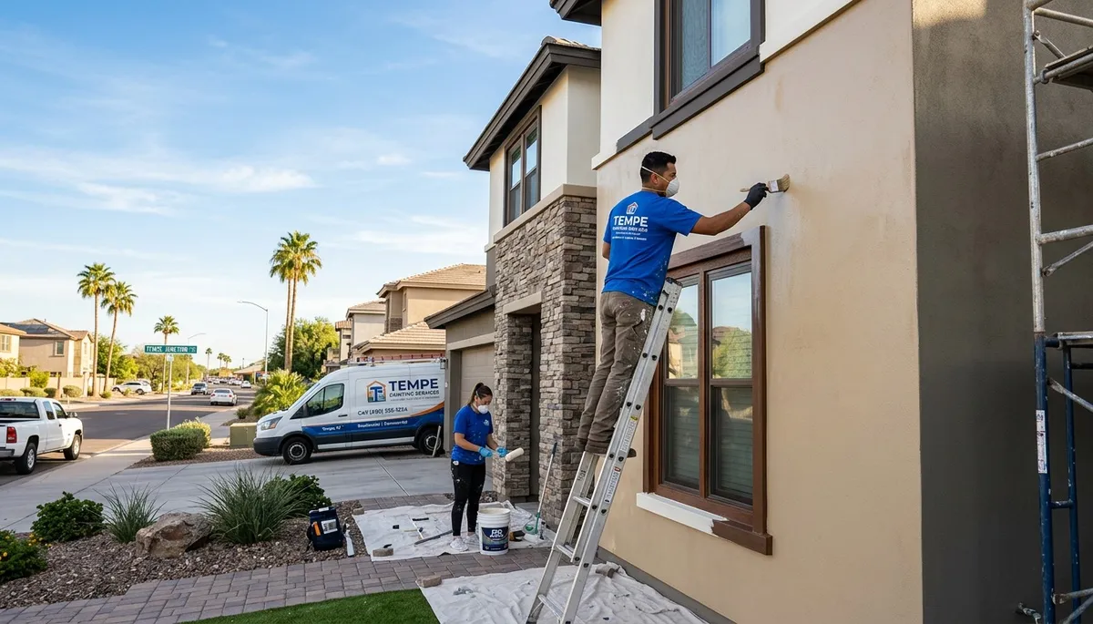 Professional house painters in Mesa AZ providing expert residential exterior painting services