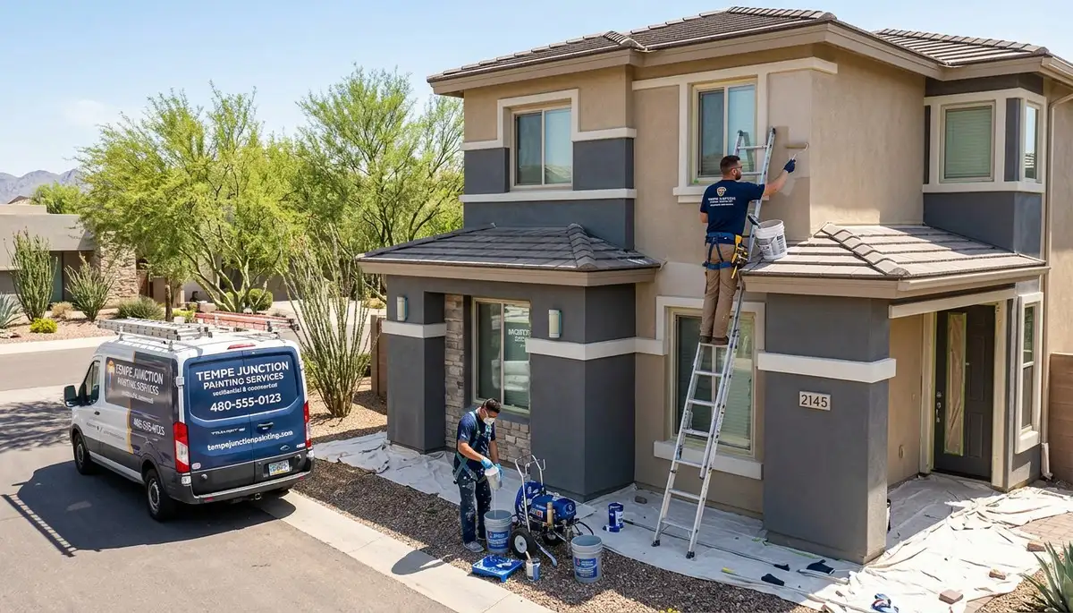 Professional house painters in Mesa AZ providing expert residential exterior painting services