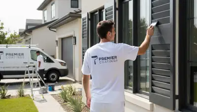 Professional shutter painting and refinishing by expert house painters in Mesa, AZ
